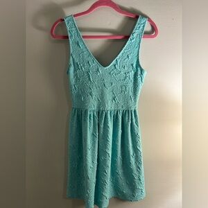 Everly aqua dress from Francesca’s
